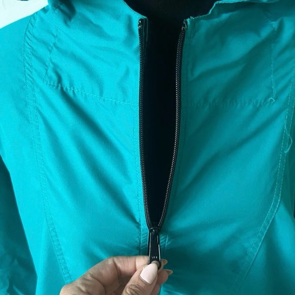 Vintage Woolrich Green Anorak Jacket 1990’s 90’s 3/4 Zip Pullover Hoodie - Picture 6 of 10